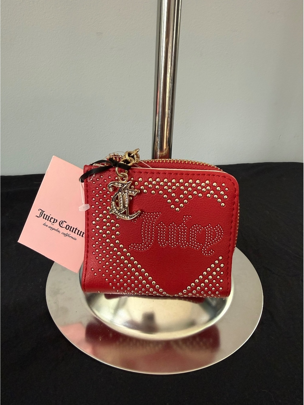 Juicy Couture Lovely Day L-Zip Wallet in Cool Red NWT